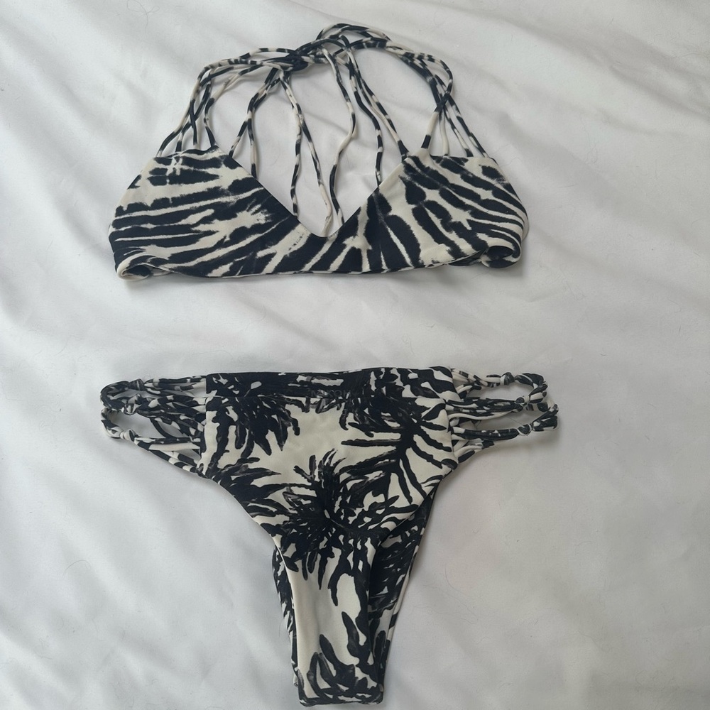Mikoh Zebra Print Bikini